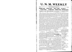 U.N.M. Weekly, Volume 020, No 5, 11/13/1917 by University of New Mexico