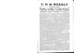 U.N.M. Weekly, Volume 020, No 7, 11/27/1917