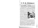 U.N.M. Weekly, Volume 021, No 1, 12/4/1918 by University of New Mexico