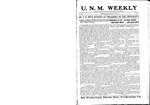 U.N.M. Weekly, Volume 021, No 23, 5/28/1919 by University of New Mexico