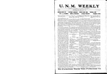 U.N.M. Weekly, Volume 021, No 25, 6/11/1919 by University of New Mexico