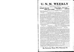 U.N.M. Weekly, Volume 022, No 1, 10/9/1919 by University of New Mexico