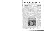 U.N.M. Weekly, Volume 022, No 2, 10/16/1919