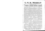 U.N.M. Weekly, Volume 022, No 3, 10/22/1919 by University of New Mexico