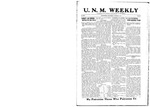 U.N.M. Weekly, Volume 022, No 4, 10/29/1919 by University of New Mexico
