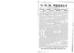 U.N.M. Weekly, Volume 022, No 5, 11/5/1919