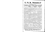 U.N.M. Weekly, Volume 022, No 7, 11/19/1919