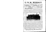 U.N.M. Weekly, Volume 022, No 9, 12/3/1919 by University of New Mexico