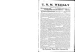 U.N.M. Weekly, Volume 022, No 12, 1/14/1920 by University of New Mexico