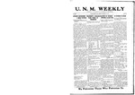 U.N.M. Weekly, Volume 022, No 13, 1/21/1920 by University of New Mexico