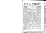 U.N.M. Weekly, Volume 023, No 2, 10/1/1920 by University of New Mexico