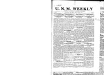 U.N.M. Weekly, Volume 023, No 3, 10/8/1920