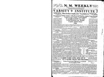 U.N.M. Weekly, Volume 023, No 8, 11/12/1920 by University of New Mexico