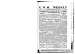 U.N.M. Weekly, Volume 023, No 18, 1/28/1921 by University of New Mexico