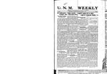 U.N.M. Weekly, Volume 024, No 5, 10/21/1921 by University of New Mexico
