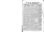 U.N.M. Weekly, Volume 025, No 1, 9/22/1922 by University of New Mexico