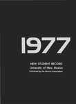 New Student Record, 1977 by University of New Mexico