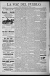 La Voz del Pueblo, 04-18-1891 by La Voz Del Pueblo Publishing Co.