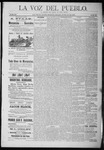 La Voz del Pueblo, 06-13-1891 by La Voz Del Pueblo Publishing Co.