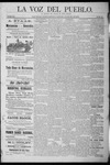 La Voz del Pueblo, 06-20-1891 by La Voz Del Pueblo Publishing Co.