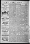 La Voz del Pueblo, 08-01-1891 by La Voz Del Pueblo Publishing Co.