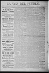 La Voz del Pueblo, 08-15-1891 by La Voz Del Pueblo Publishing Co.