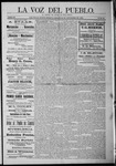 La Voz del Pueblo, 09-12-1891 by La Voz Del Pueblo Publishing Co.
