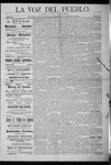 La Voz del Pueblo, 10-24-1891 by La Voz Del Pueblo Publishing Co.