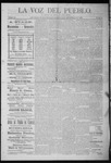 La Voz del Pueblo, 12-26-1891