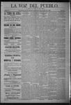 La Voz del Pueblo, 08-27-1892 by La Voz Del Pueblo Publishing Co.