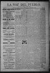 La Voz del Pueblo, 09-10-1892 by La Voz Del Pueblo Publishing Co.