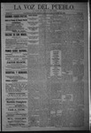 La Voz del Pueblo, 10-15-1892 by La Voz Del Pueblo Publishing Co.