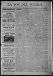 La Voz del Pueblo, 01-21-1893 by La Voz Del Pueblo Publishing Co.