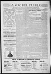 La Voz del Pueblo, 09-19-1896 by La Voz Del Pueblo Publishing Co.