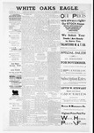 White Oaks Eagle, 11-10-1898 by John Y. Hewitt and Wm. Watson